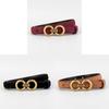 Classic Leather Waist Belt For Women With Alloy Buckle For Casual And Office Use