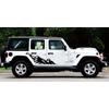 2Pcs Graphic Snow Mountain Car Sticker Auto Side Skirt Decal For Jeep Wrangler