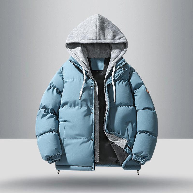 

Бархатная стеганая одежда мужская 2025 зимний тренд свободная парная стеганая одежда ins утолщенная стеганая куртка прилив 5XL синий