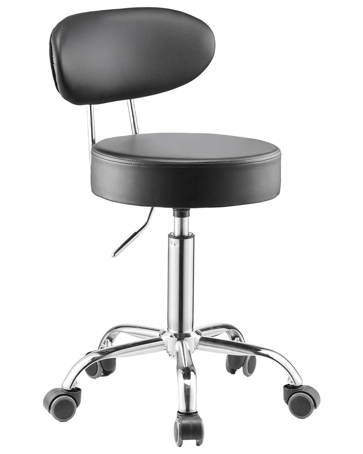 VEVOR Shop Stool with Backrest, Pneumatic