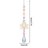 Crystal Wind Chimes Suncatcher Hanging Pendant Outdoor Indoor Ornament  Window Drop Bell Home Garden Decorarion