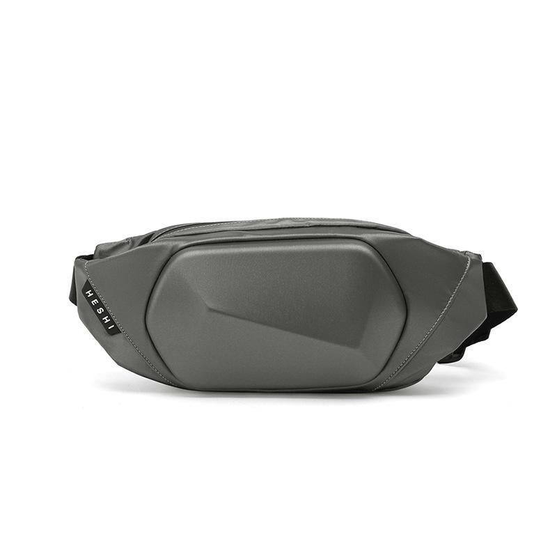 Men's Trendy Shield Armor Polyhedron Chest & Waist Bag for Sports and Fitness