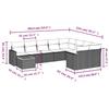 VidaXL Garden Lounge Set with Cushions 10 Pcs, Patio Sofas, Patio Furniture Set, Outdoor Furniture, 3256619