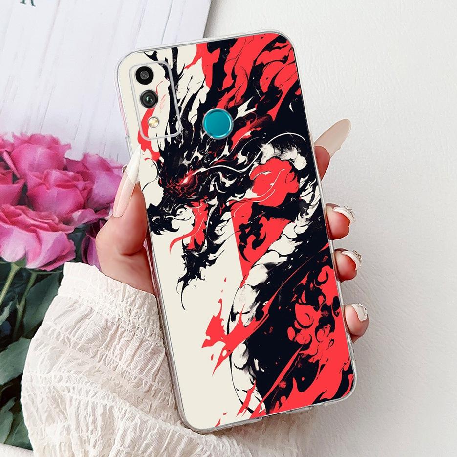 For Honor 9X Lite Case JSN-L21 JSN-L22 Cute Love Heart Painted Cover Soft Silicone Case For Honor 10X Lite DNN-LX9 10XLite Shell