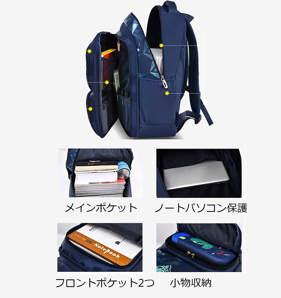 EKUIZAI Backpack for Elementary and Elementary School Lightweight School Travel Perfect for Field and Stylish and Popular Boys, Students, Waterproof,