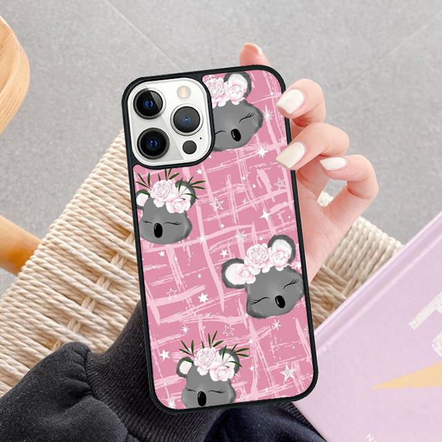 Cute cartoon watercolor animal koala Phone Case For Apple 11 Pro Max 8 7 Plus SE2020 Coque For iPhone 13 12 Mini 14 15 16
