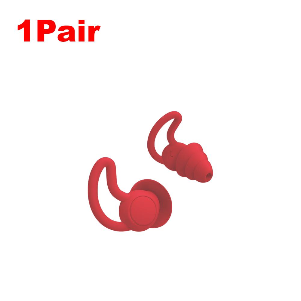 1/2Pair Silicone Swimming Earplugs Waterproof Ear Protection Ear Plugs Sleep Anti-Noise Soundproof Earplugs Swimming Accessories