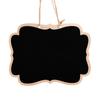 Double Sided Wooden Hanging Chalkboard, Portable Blackboard for Kitchen Menu, Home Decor Sign