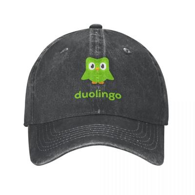 Moda Duolingo Baykuşu Duo Beyzbol Şapkaları Unisex Eskitilmiş Yıkanmış Şapka Açık Hava Yazlık Şapkalar Şapka