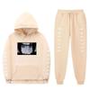 Unisex Naruto Uchiha Itachi Hooded Sweatshirt Set Warm Fleece Lined Casual Long Sleeve Tracksuit Teens