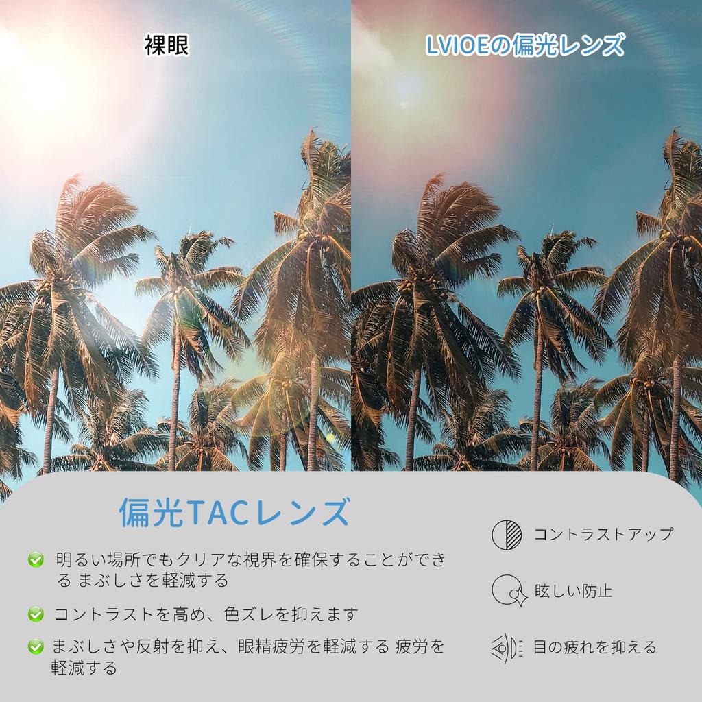 LVIOE Polarized Sunglasses with UV400 Protection Women's