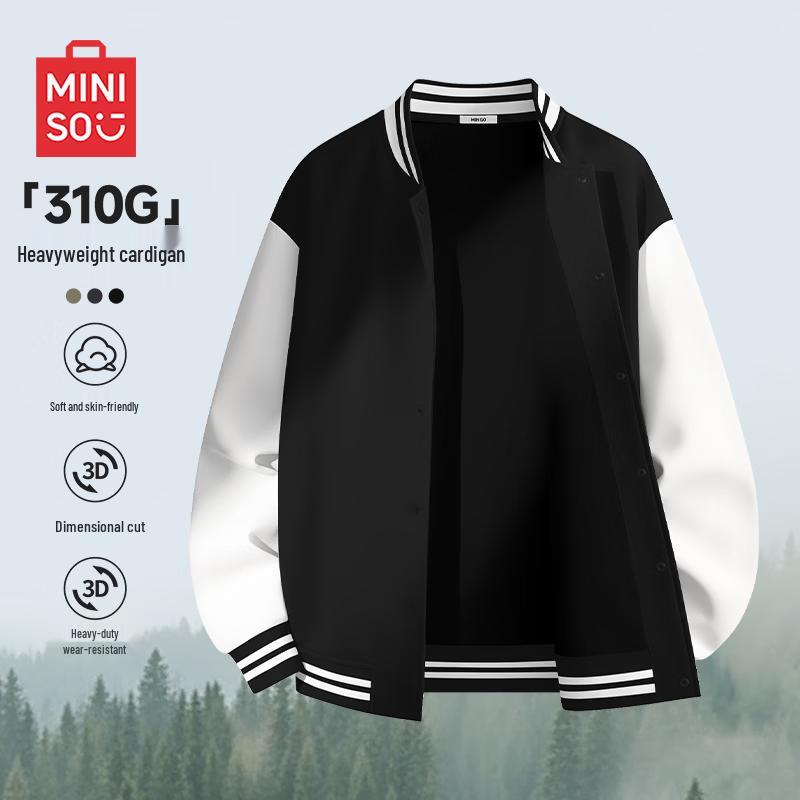 MINISO Men s American Style Baseball Jacket 2XL