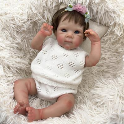 Poupée réaliste de 48 cm pour bébé Reborn Bettie, corps en tissu doux, jouets pour enfants de 3 ans et plus, cheveux enracinés à la main, poupée nouveau-né, jouet pour enfant au coucher