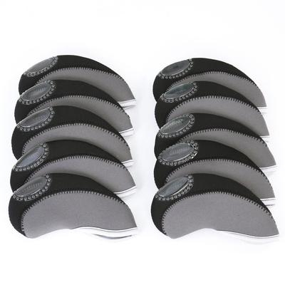10pcs Durable Material Golf Iron Covers Two Tone Color Golf Club Covers Travel Gear