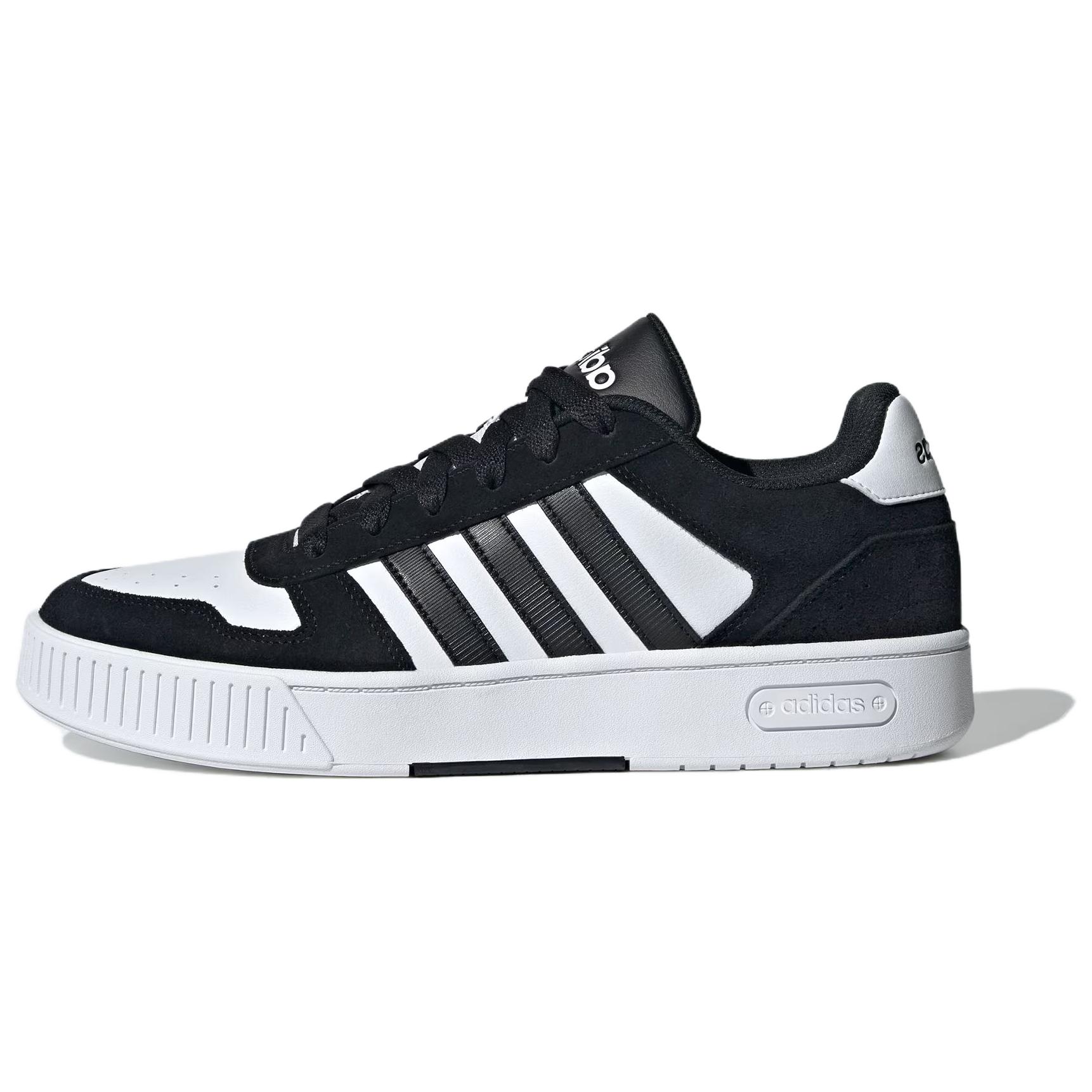 

Adidas Neo D-Pad Leather Comfortable Versatile Non-Slip Wear-Resistant Low-Top Skate Shoes Unisex Sneakers Black JR8328 40