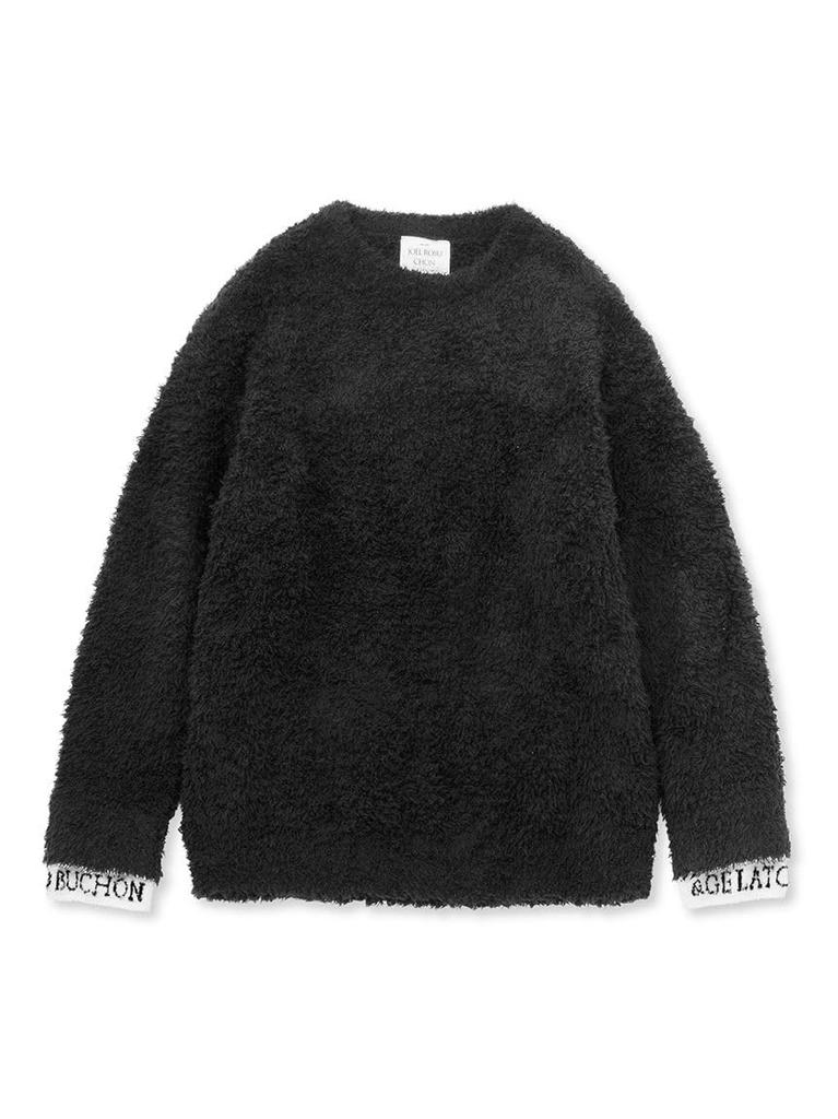 Gelato Pique Joeru Robushon HOMME Gelato Pullover PMNT235123 Black Large Men's