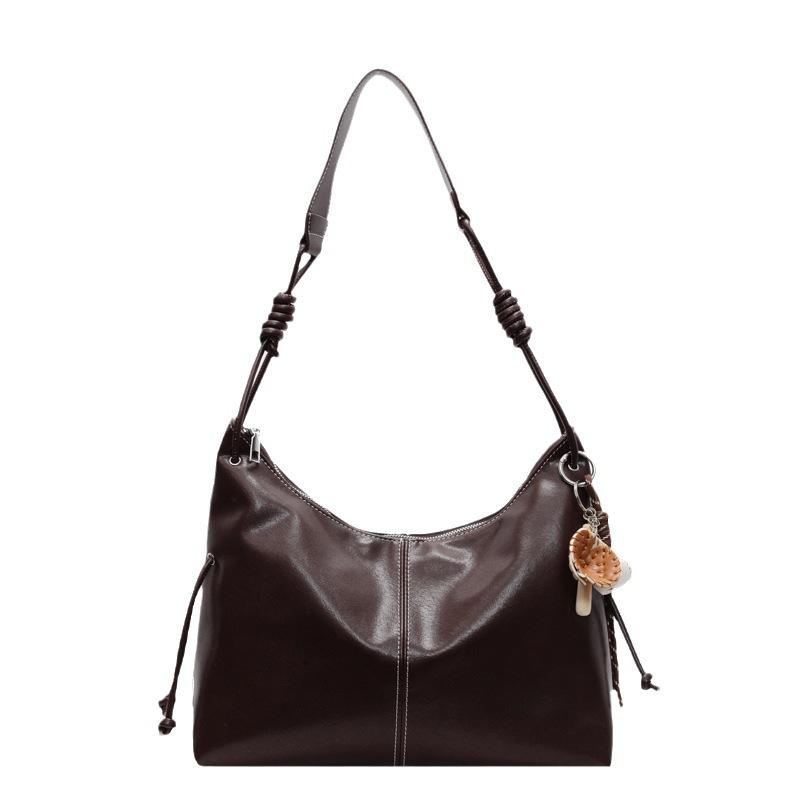 Einfarbige Umhängetasche unter der Achsel 2025 neue Tragetasche lässig für den Weg zur Arbeit große Kapazität Schultertasche