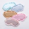 Silk Ruffle Sleep Eye Mask Eye Protection Travel Soft Sleeping Shading Eye Covers Multicolor Eye Patches For Woman Man