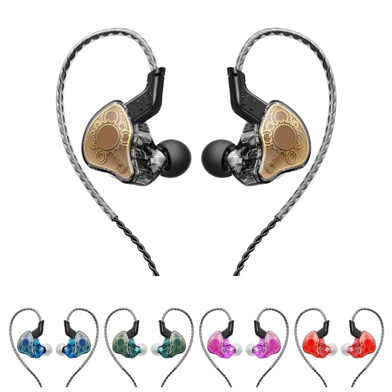 HiFi-Kopfhörer 3,5 mm Dynamische Treiber Ohrhörer mit Abnehmbarem Kabel und Tiefbass für Laufen und Fitnessstudio-Training