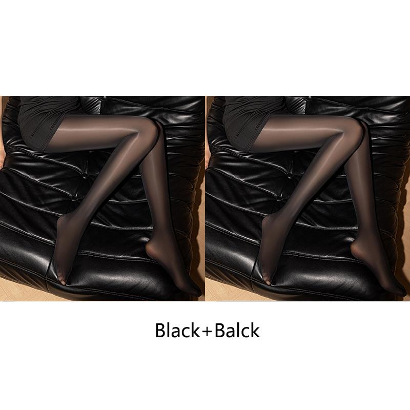 

2Pcs Summer Sexy Stockings Oil Shine Lingerie Elastic Ultrathin Tights Pantyhose Clubwear Women Shiny Smooth Clothes Hosiery M (40-70KG)