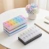 New Premuim Weekly Portable 7 Days Twice A Day 14 Grids Pill Box Case Storage Organizer Container for Vitamin Medicine Fish Oils