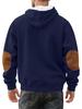 Men's Trendy Loose Hooded Jacquard Sweatshirt - Casual Long Sleeve Fashion Sportswear