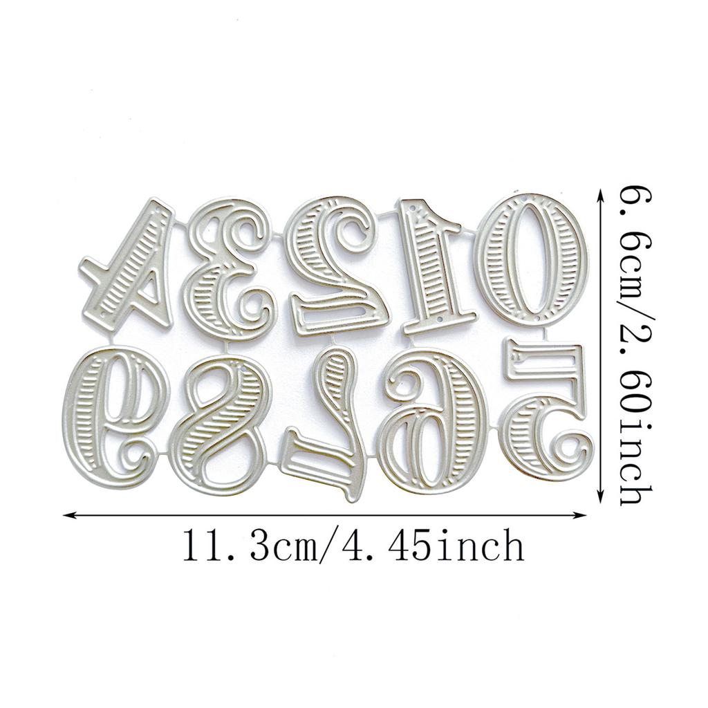 Number Embossing Cutting Dies Numbers Embossing Cutting Dies Templates for Birthday Card Making DIY Scrapbooking Craft