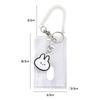 Transparent Credit ID Bank Card Holder Acrylic Photocard Photo Case Organizer Cartoon Key Chain Pendant Passport Pocket Sleeve