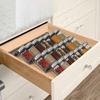 4-Tier Expandable Seasoning Jar Storage Rack Spice Drawer Organizer Tray Kitchen Pantry Countertop Organization Shelf