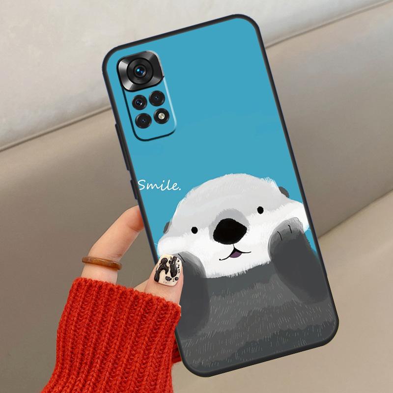 

Cute cartoon otter Case For Xiaomi Redmi Note 14 13 12 11 10 15 Pro Plus Cover For Redmi 15 C 13C 10C 12C 14C Redmi 15 5G