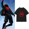 Childrens Tshirt Marvel Spider Man Print Parentchild Outfit Summer New Cotton Short Sleeved Unisexs and Womens Tops