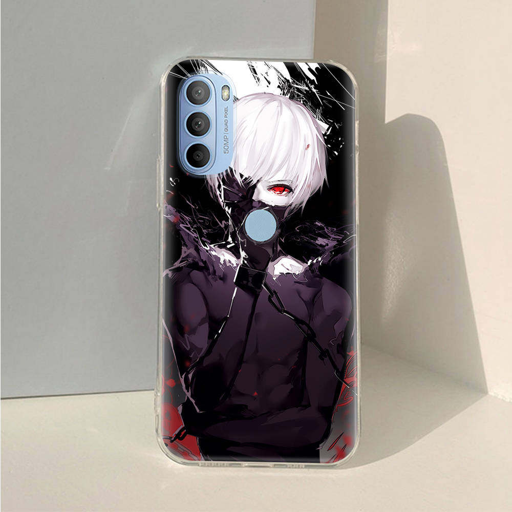 AD98 Tokyo Ghoul Clear Case for Samsung A04 A14 A23 A34 A54 M23 M33 M52 M53 Realme 10 9 C30S C35 C55 VIVO Y02 Y21 Y33S Y51 X80 V25 Cover