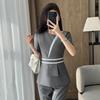 Trollman Women's Short Sleeve Professional Suit Set