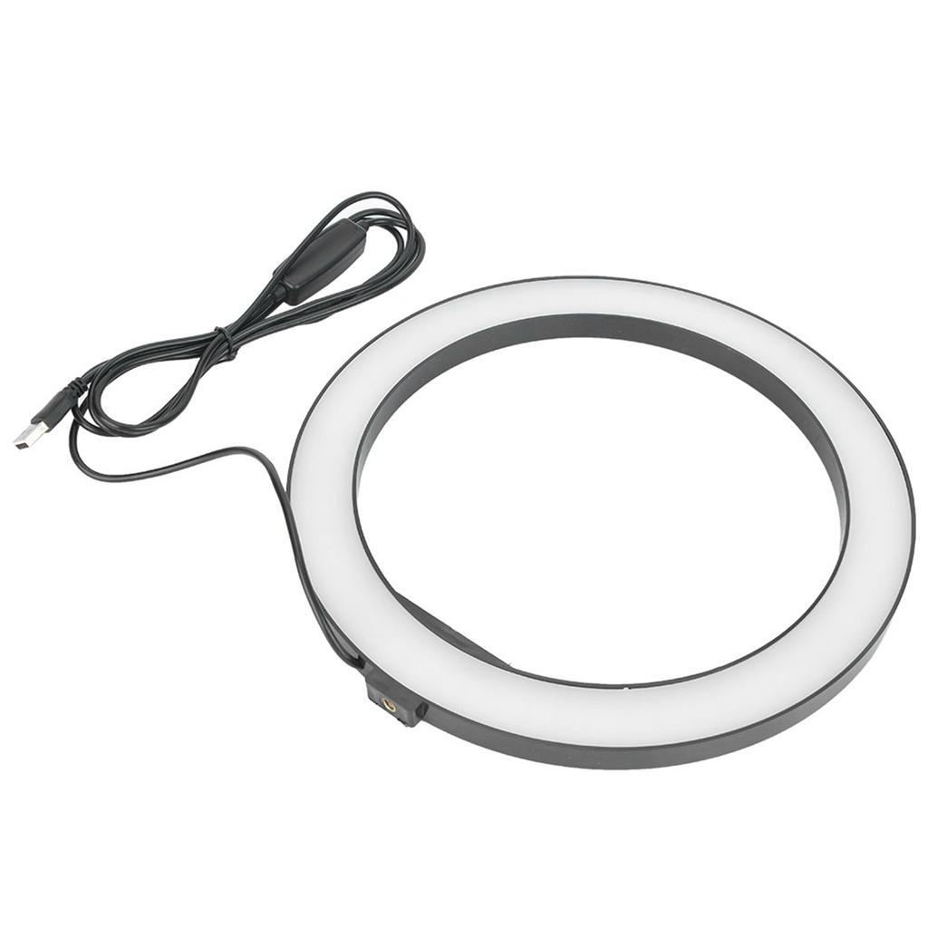 10 Inch 2400‑3000LM 12W LED Ring Light with Cell Phone Clamp Living Broadcast Selfie Fill Lamp