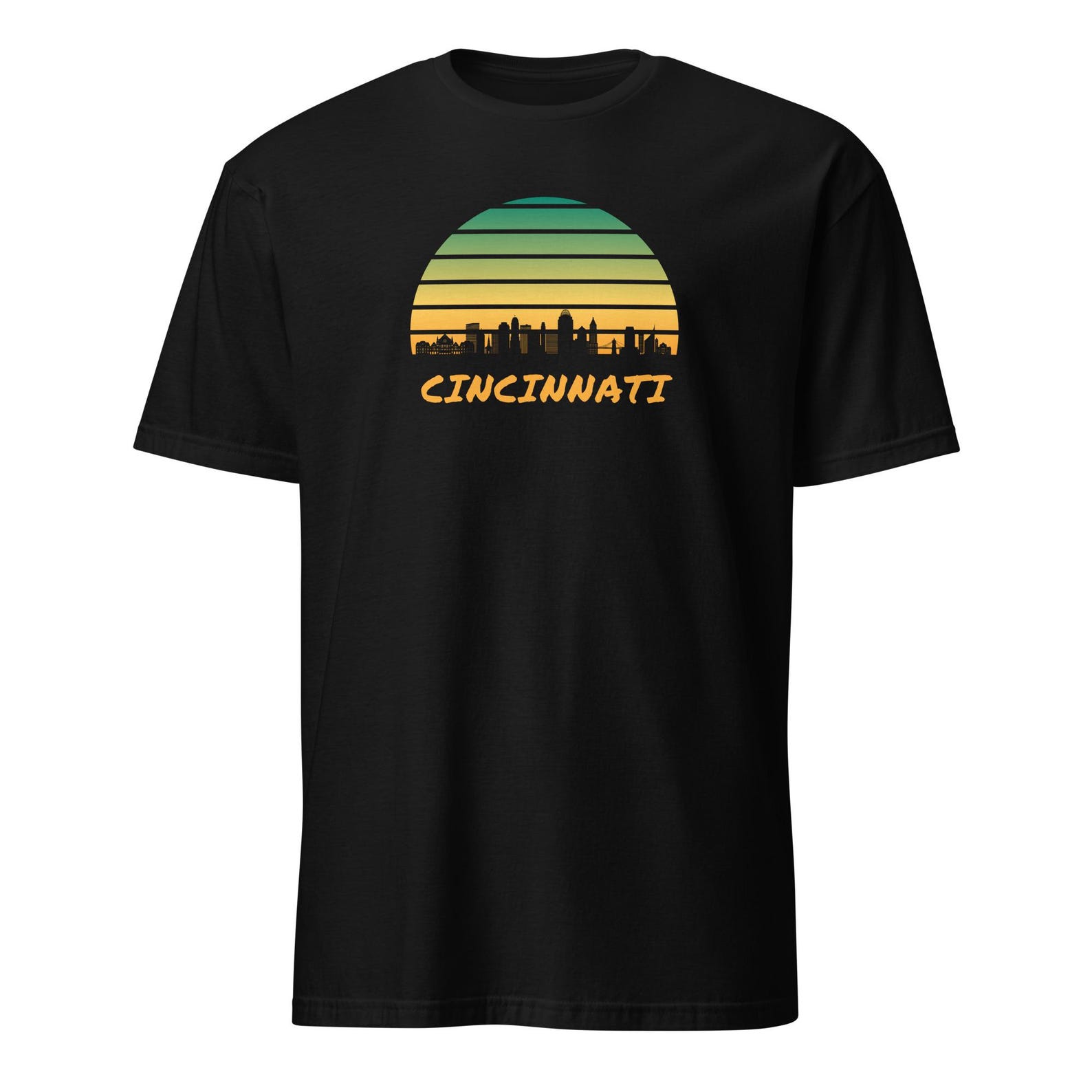 Retro Cincinnati Skyline T-Shirt, Vintage Ohio Souvenir 4XL