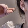 Spring New Cute Daisy Flower Stud Earrings For Women 2023 Sweet Shell Enamel Silver Plated Earrings Korean Temperament Jewelry