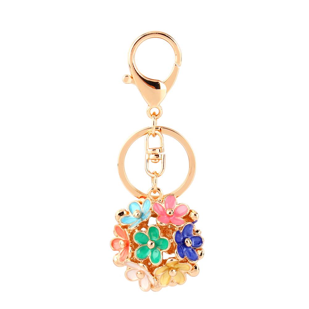 Pretty Heart Key Keychain Rhinestone Key Ring Purse Charm Pendant Gift