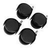 4pcs Swivel Caster Wheels 360 Degree Rolling Uniform Force Double Wheel Design Caster Wheels for Desks Cabinets Shelves