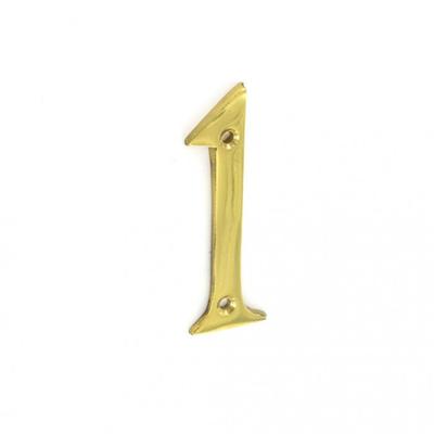 Brass Numeral No 1