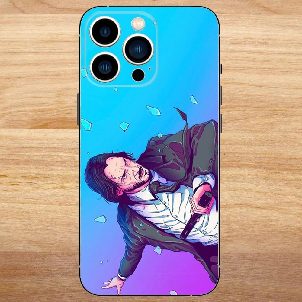 

JohnS W-Wick Phone Case For iPhone15,14,13,12,11,Pro,Max,Plus,Mini,X,XS,XR,8,7,6,S,Plus,SE Soft Black Case iPhoneXR