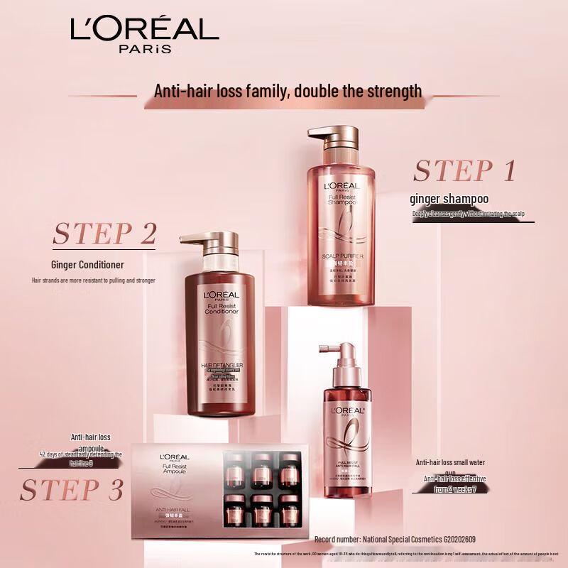 L'Oreal Strong & Smooth Ginger Shampoo