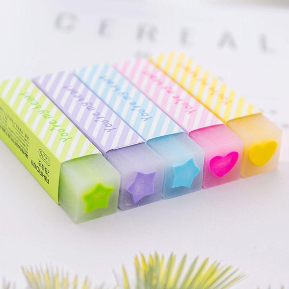Kids Gifts Fancy Eraser Random Color Cute Eraser Creative Strip Eraser