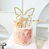 INS 0-9 Number Acrylic Mirror Cake Toppers For Kids Adults Birthday Party Supplies Wedding Anniversary Days Cake Decorations