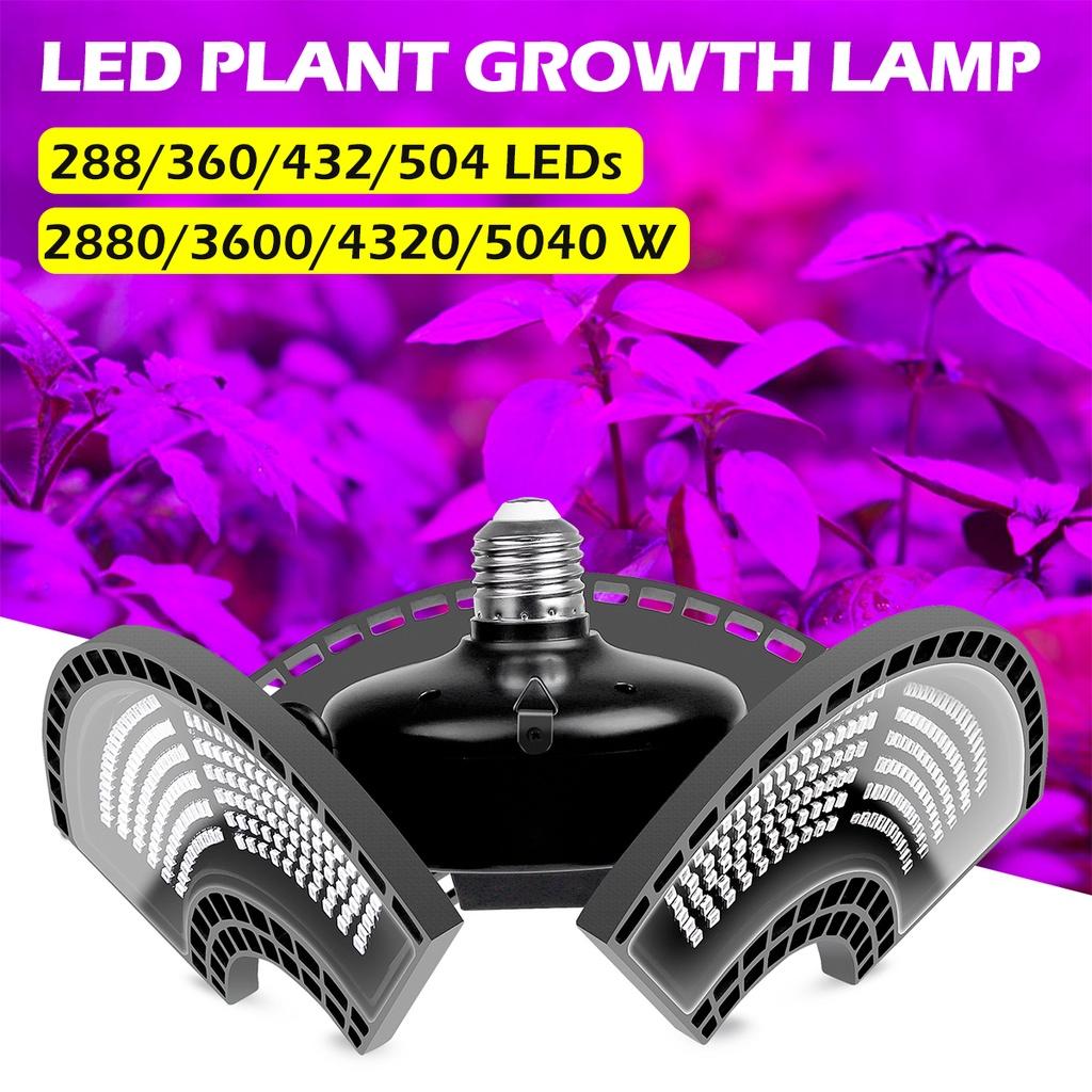 504 LED Growth Lamp Flowers Plants LED Grow Light Full Spectrum E27 LED Growing Bulb for Indoor Hydroponics 85~265V