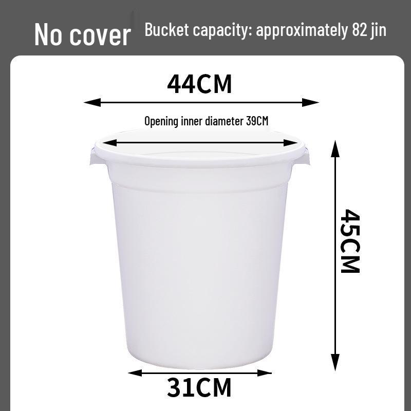 Durable Round Plastic Bucket with Lid for Household Water Storage, Large & Extra-Large Capacity