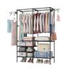 Multifunctional Metal Coat Rack - Bold Floor-Standing Design for Bedroom Use