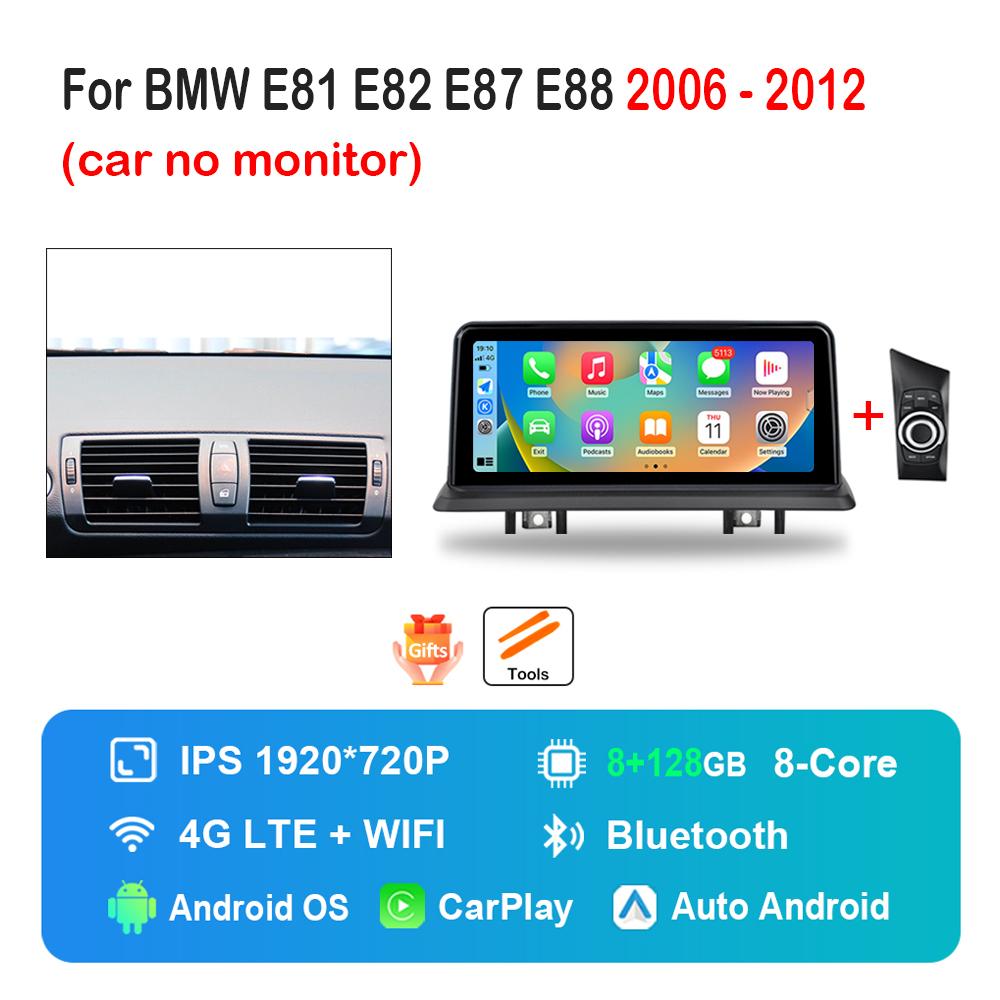 10.25 Inch 1920*720P HD Touch Screen for BMW E81 E82 E87 E88 2006 - 2012 DSP Stereo GPS 4G Android Car Radio Multimedia Player
