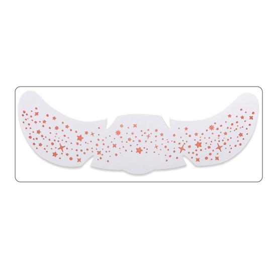Nostalgie Freckles Face Tattoo, Glitter Makeup Patches, Sparkling Speckles, Holographic-Face Temporary Tattoo for Christmas Parties Musical