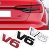 3D Metal Car Emblem Badge V6 SR5 Rear Trunk Sticker Fender Decal for Toyota Tacoma 4Runner Sequoia Auto Decorative Accessories