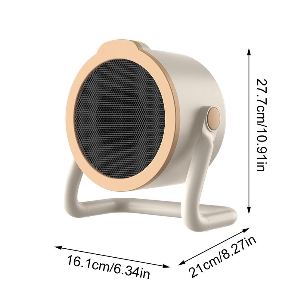 

500 Вт портативний обігрівач, 2 режими швидкого нагріву, настільний обігрівач для гуртожитку, вулиці, вітальні, кемпінгу, робочого столу, будинку на колесах, навчання, роботи, подорожей білий